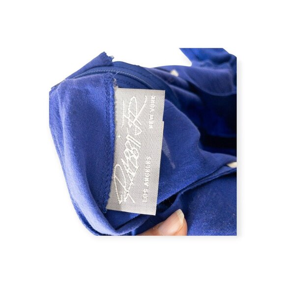 Vintage Rabbit JR Blue Dress With Square Neckline 90's Fashion - Picture 10 of 10